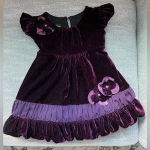 Isobella & Chloe Baby Girl Velvet Dress